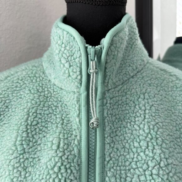 FJALLRAVEN Vardag Pile Full Zip Fleece Jacket Aloe Green Medium - Picture 6 of 12
